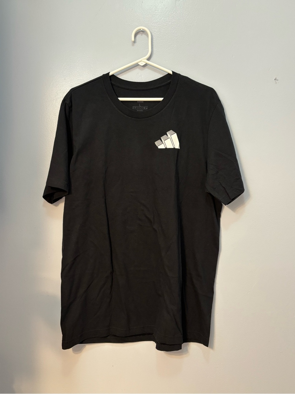 Adidas Men's Black Circle 3S Performance Graphic T-Shirt - Size L NWT
